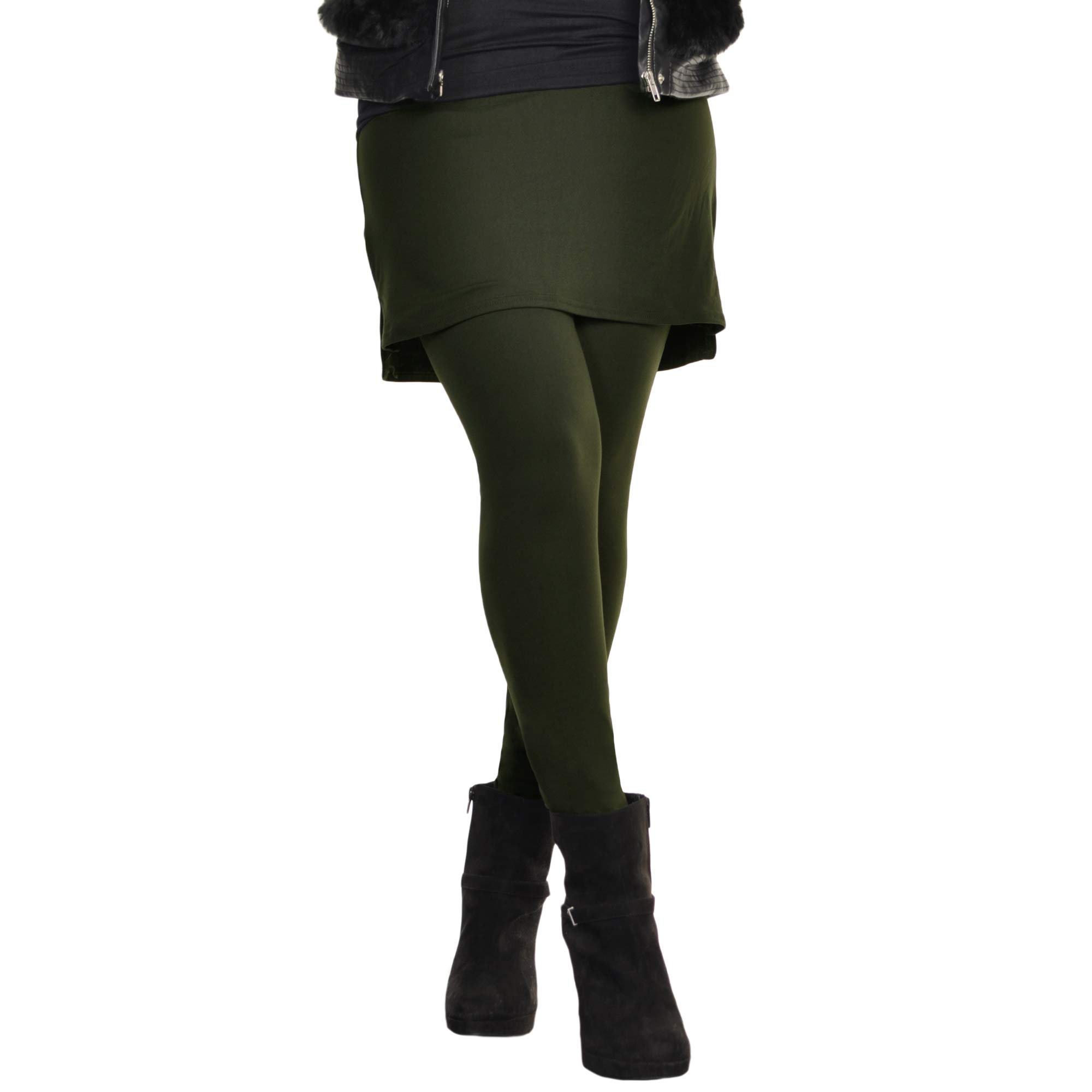 Angelina High Waist Leggings with Mini Skirt - Image 3