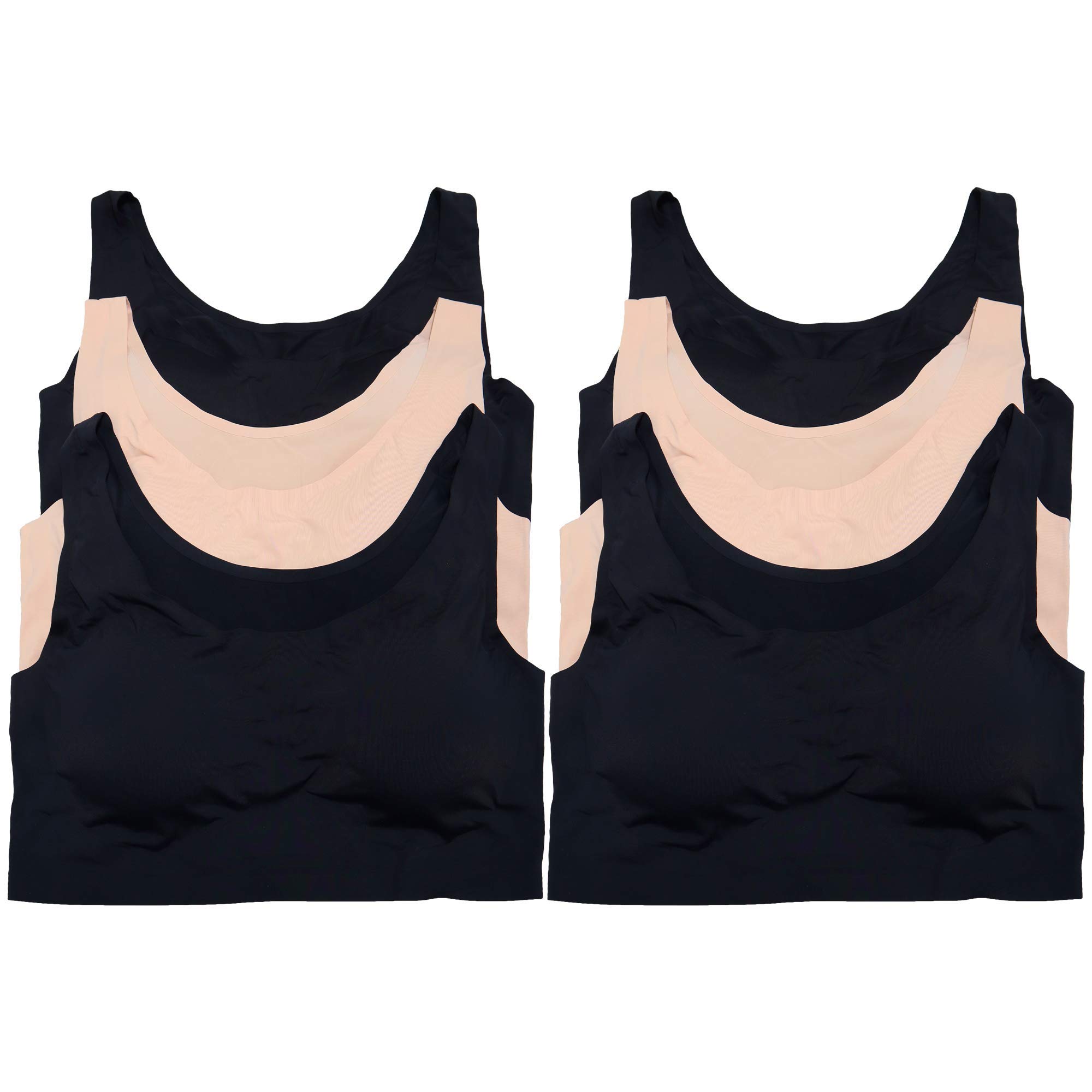 Angelina Wire-Free Microfiber Laser Cut Bralette (6-Pack) - Image 5