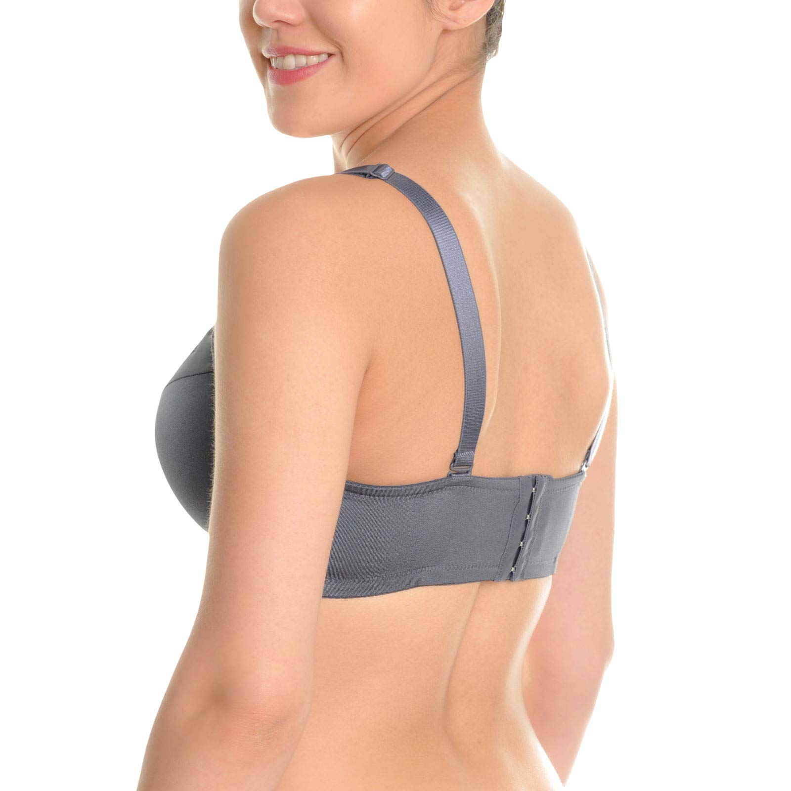 Angelina Wired Plus Size Demi-Cup Bras with Convertible Straps (6-Pack) - Image 4