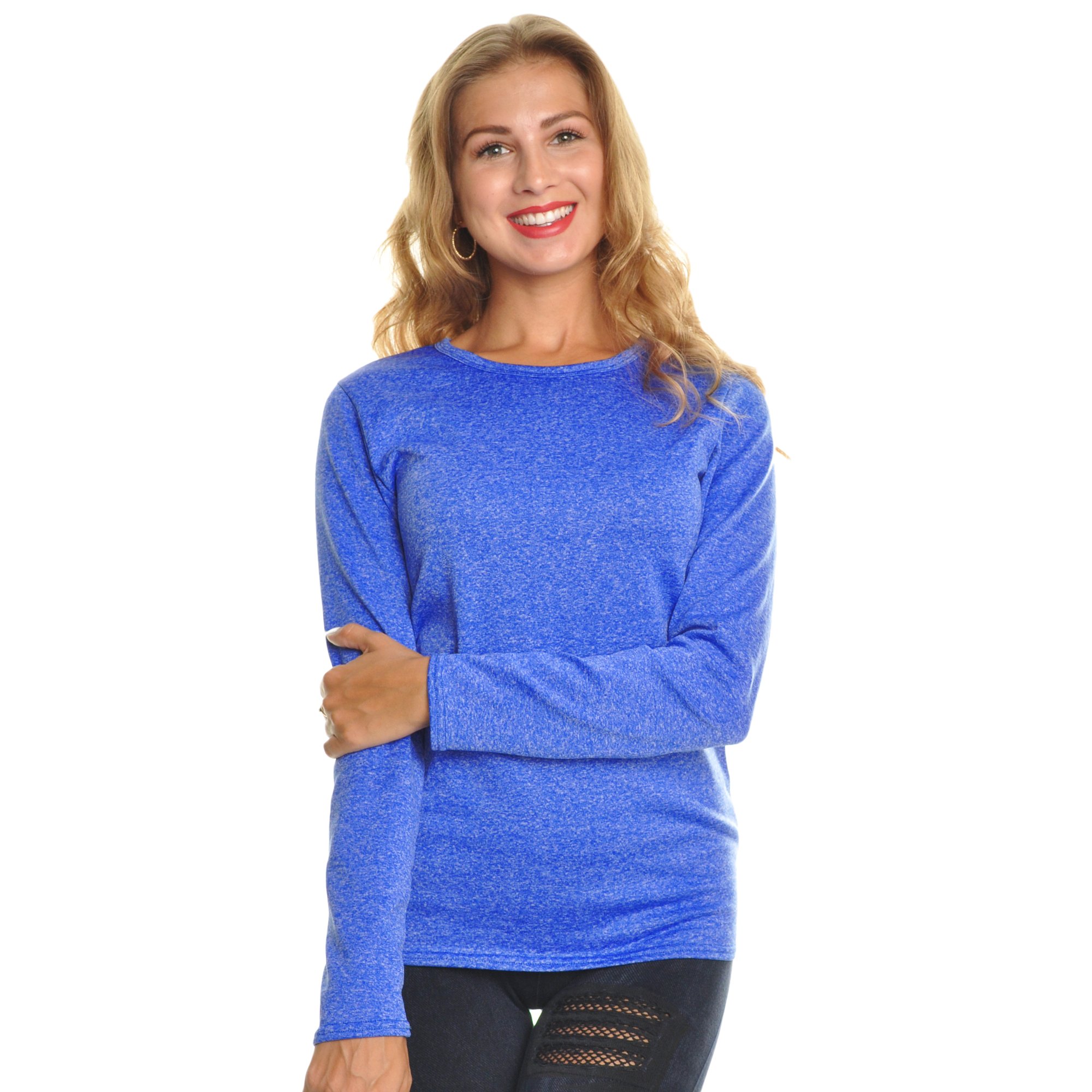 Angelina Women's Fleece Lined Long Sleeve Thermal Top - Image 3