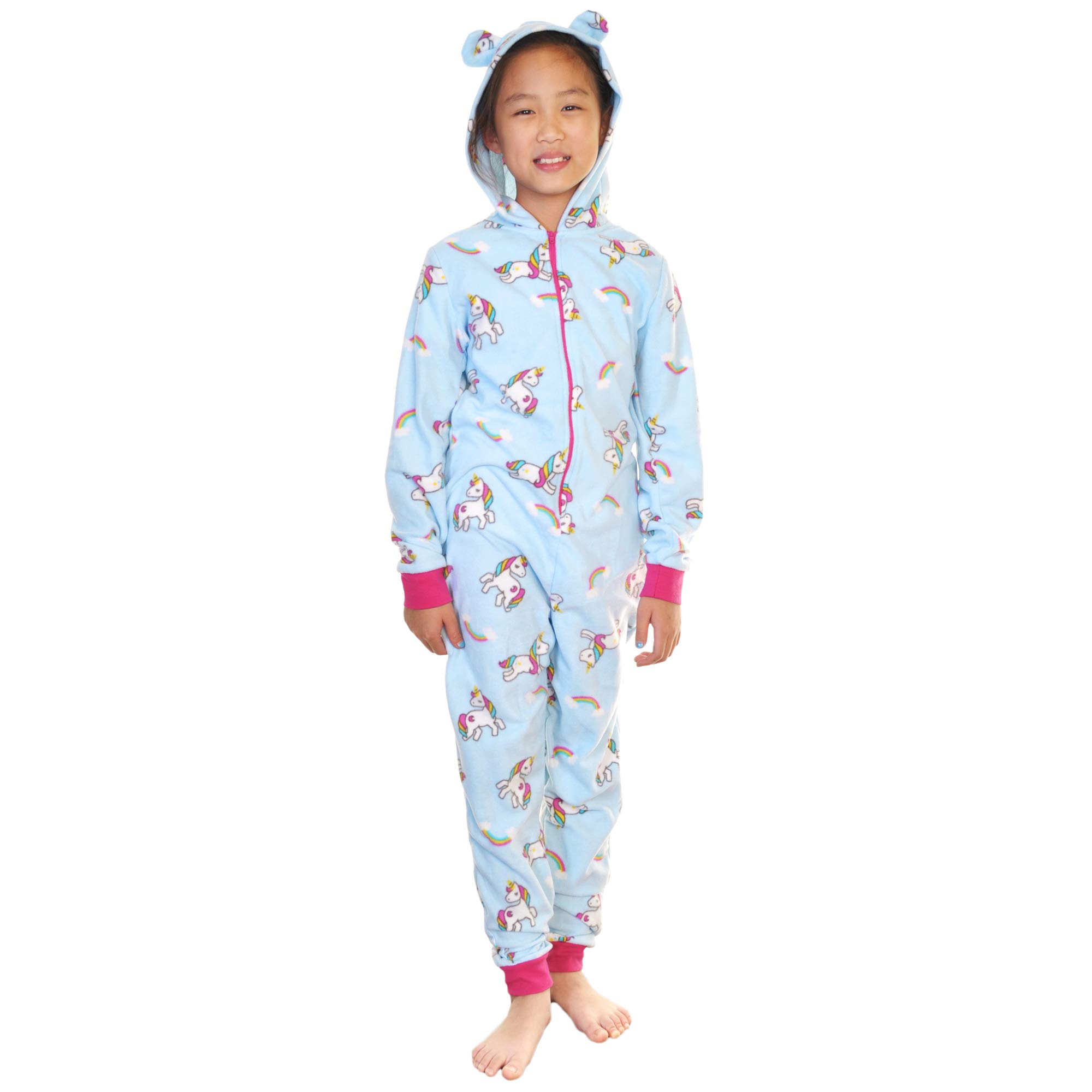 Angelina Women's & Kid's Fleece Novelty One-Piece Hooded Pajamas (Sold Separately) - Image 4