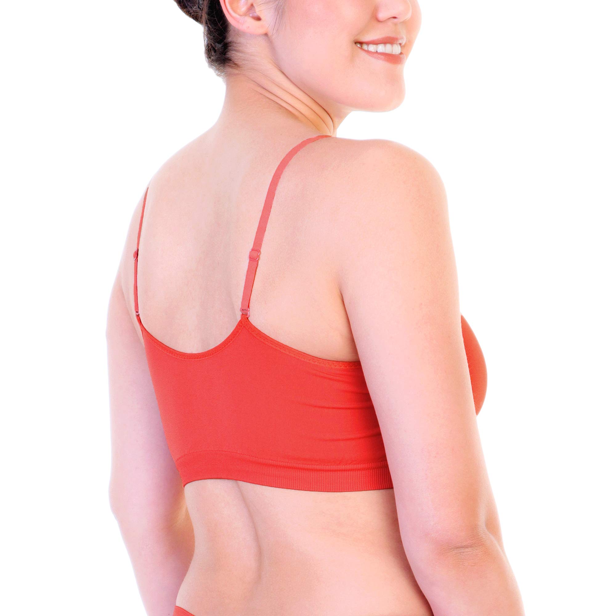 Angelina Women's Seamless Bralette with Convertible Straps (6-Pack) - Image 4