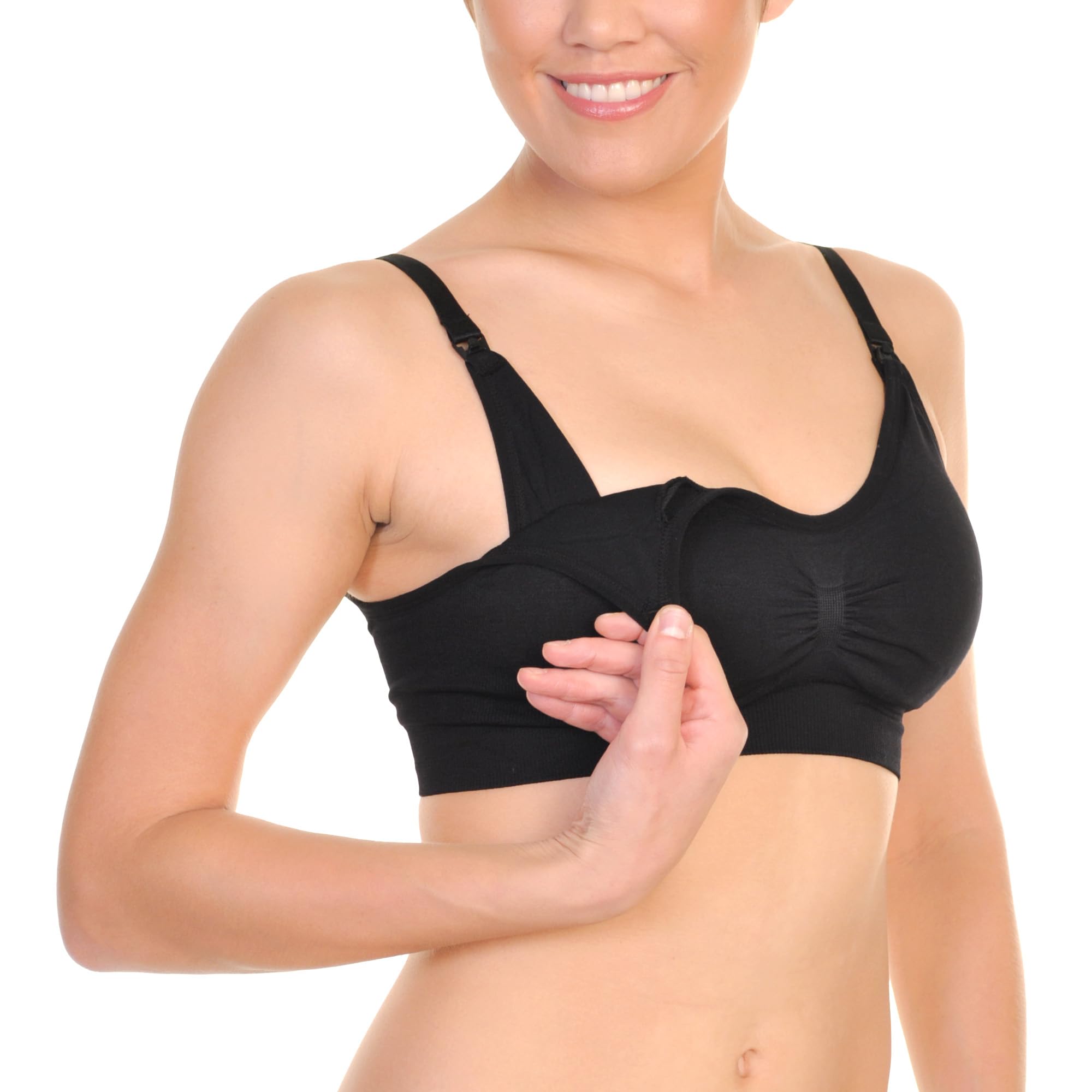 Angelina Women's Seamless Nursing Bras with Ruched Cups (6-Pack) - Image 4