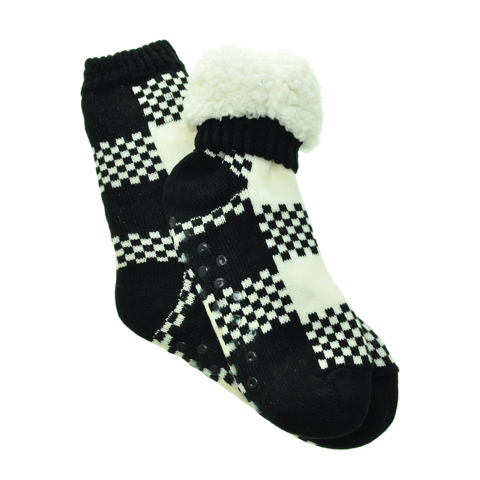 Angelina Women's Sherpa-Lined Thermal Christmas Slipper Socks with Gift Tags - Image 3