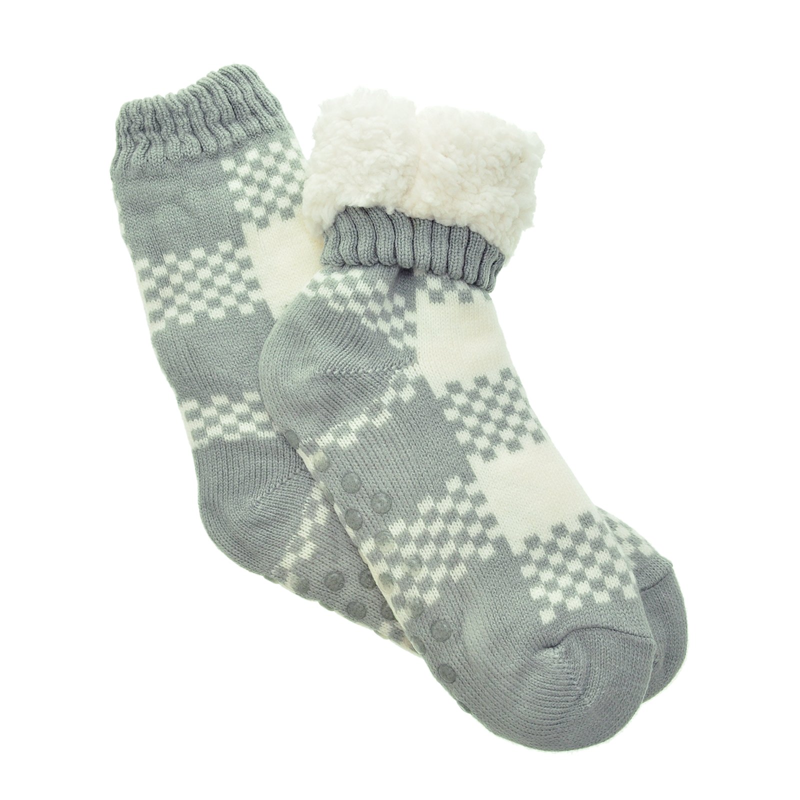 Angelina Women's Sherpa-Lined Thermal Christmas Slipper Socks with Gift Tags - Image 5