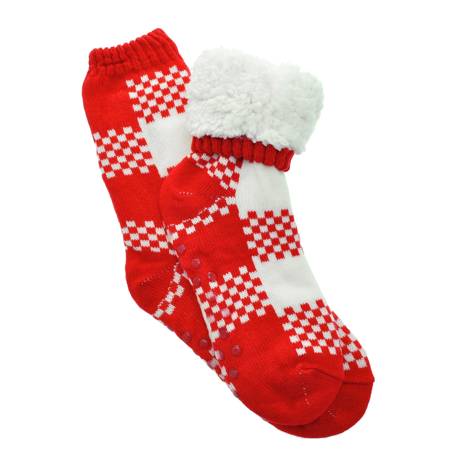 Angelina Women's Sherpa-Lined Thermal Christmas Slipper Socks with Gift Tags - Image 7