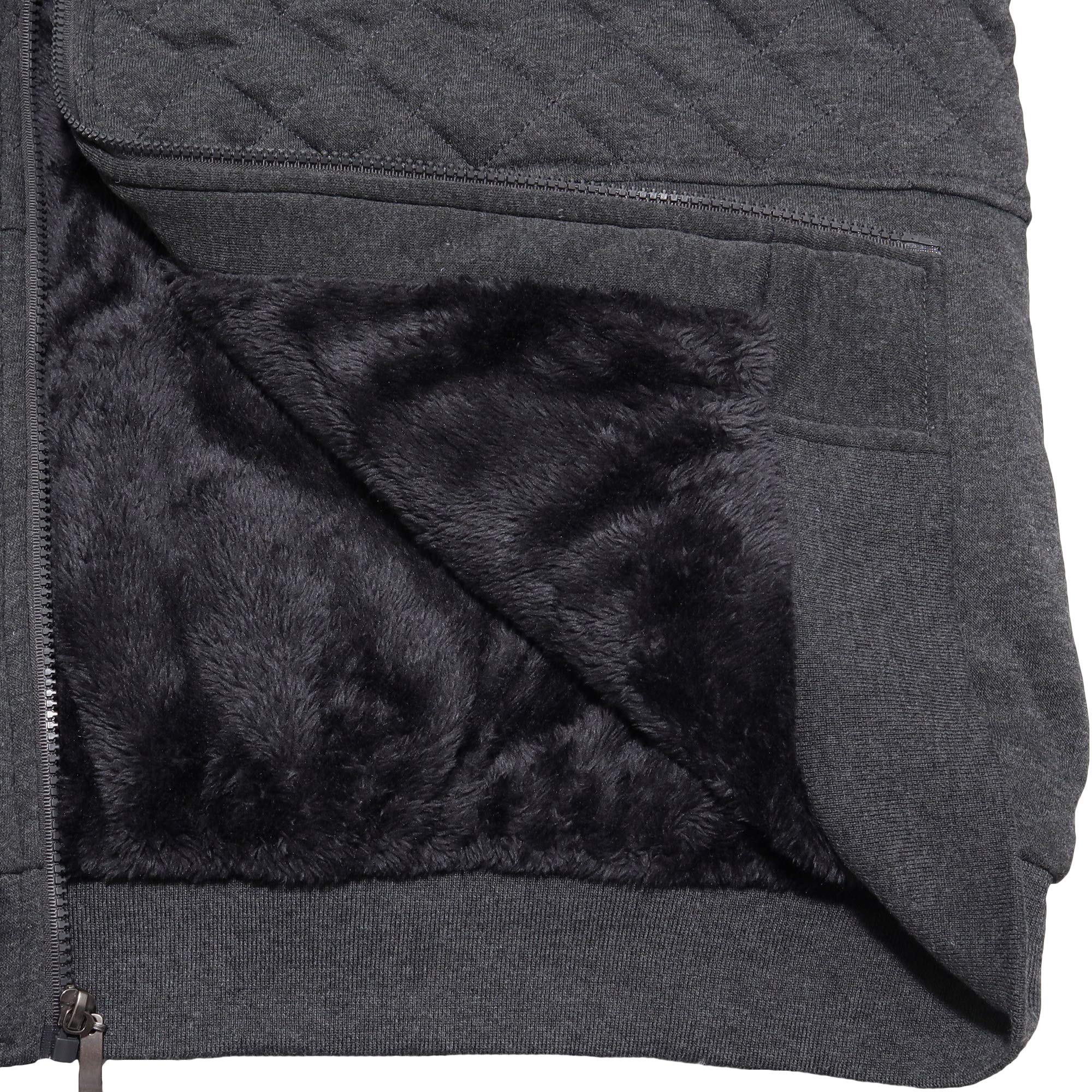 Espada Menswear Full-Zip Sherpa-Lined Hoodie Jacket - Image 4