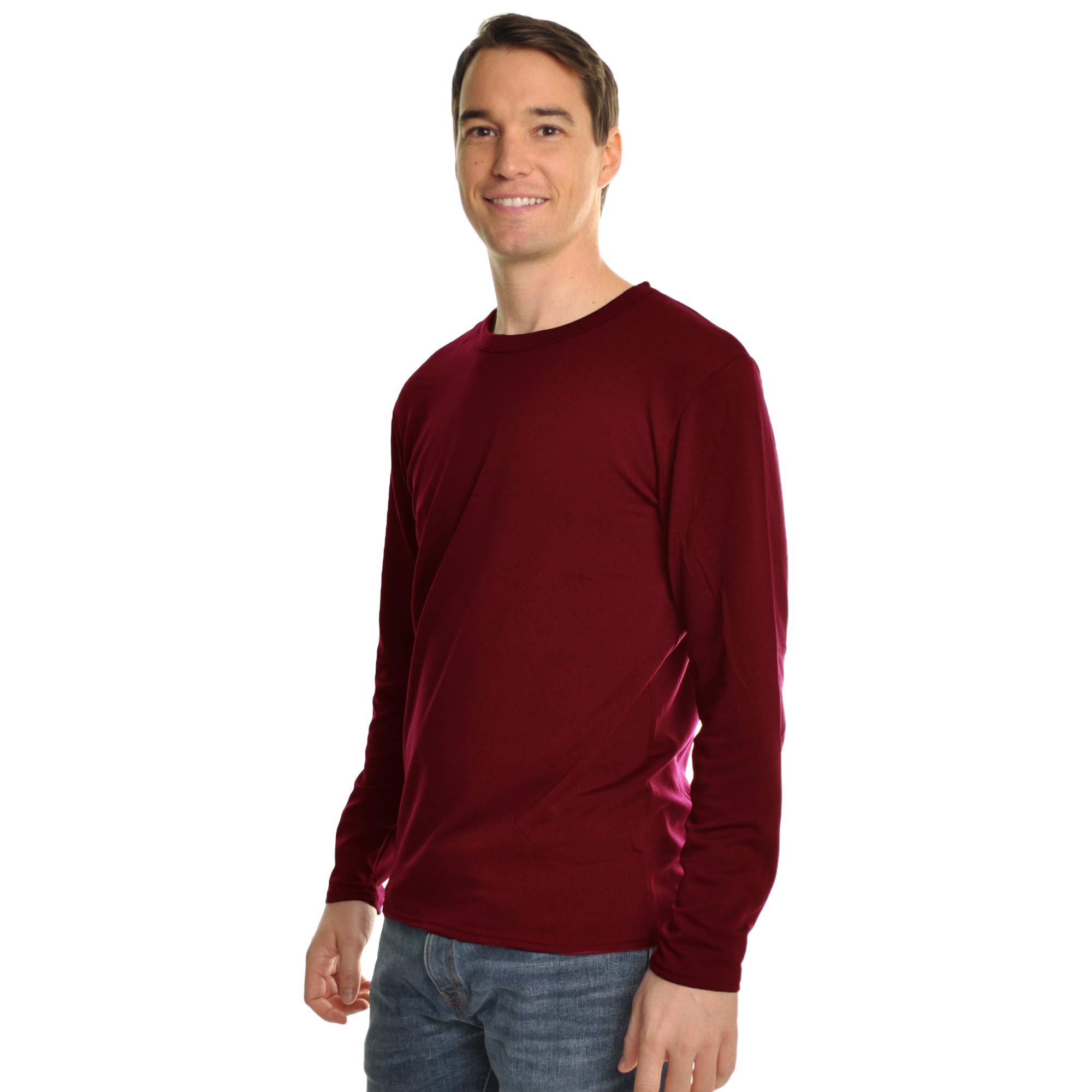 Swan Men's Fleece-Lined Long-Sleeve Thermal Tops (1 or 3-Pack) - Image 3