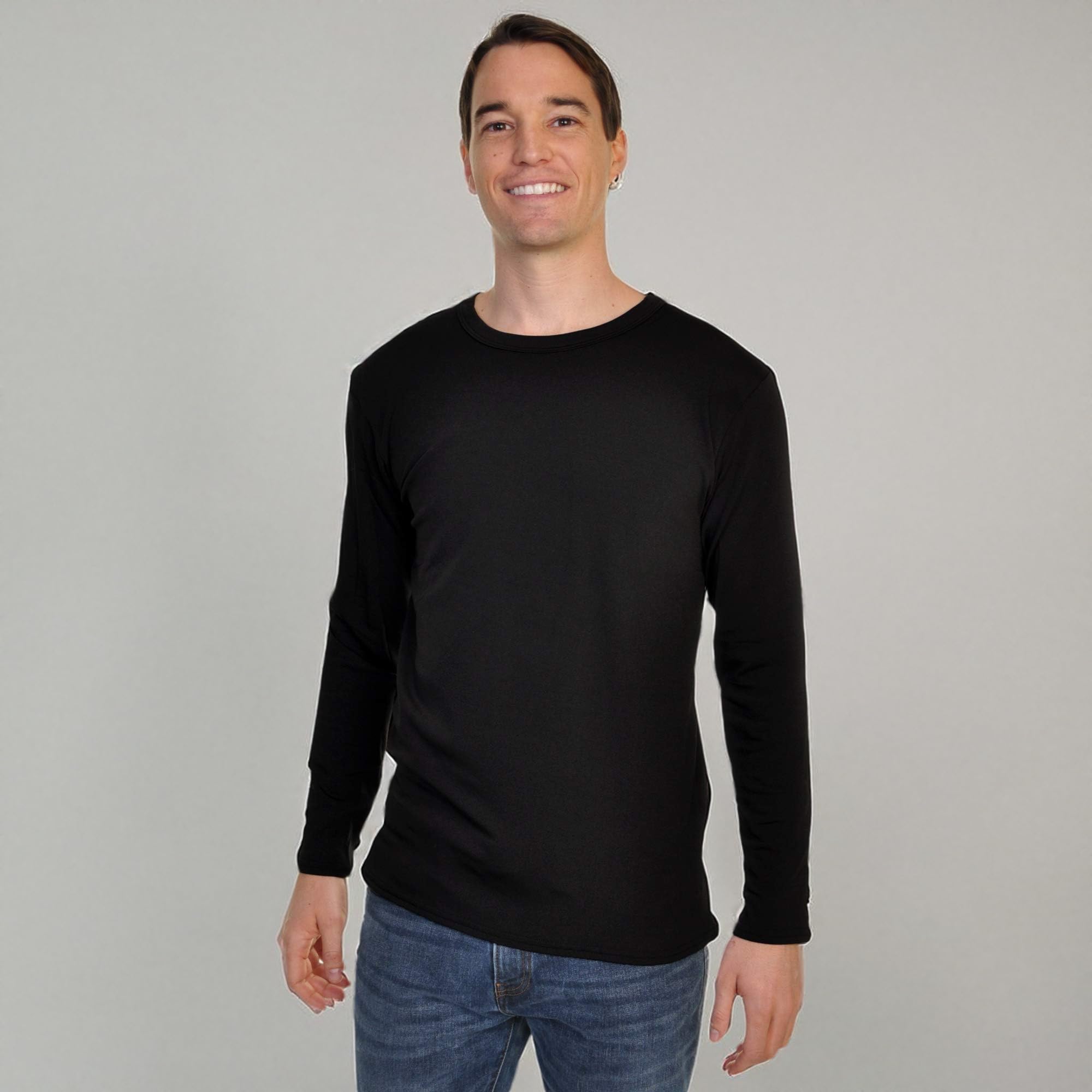 Swan Men's Fleece-Lined Long-Sleeve Thermal Tops (1 or 3-Pack) - Image 6