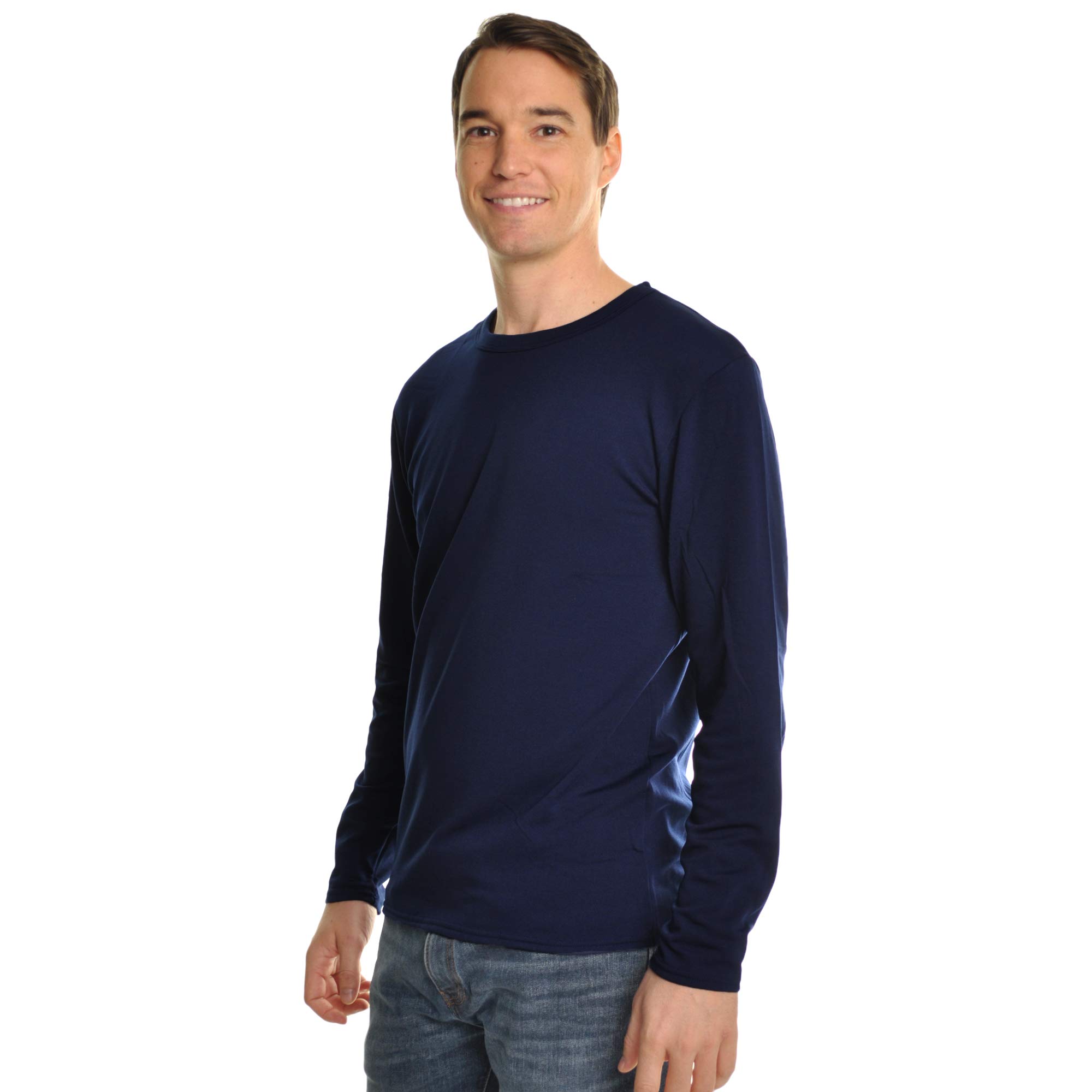 Swan Men's Fleece-Lined Long-Sleeve Thermal Tops (1 or 3-Pack) - Image 3